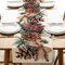 Winter Pine Cone Table Runner, Pine Needle Branch Red Berry Bow Farmhouse Kitchen Dining Table Decor, Christmas Holiday Seasonal Rustic Home Decoration Indoor Outdoor Party Supply 13x72 Inches